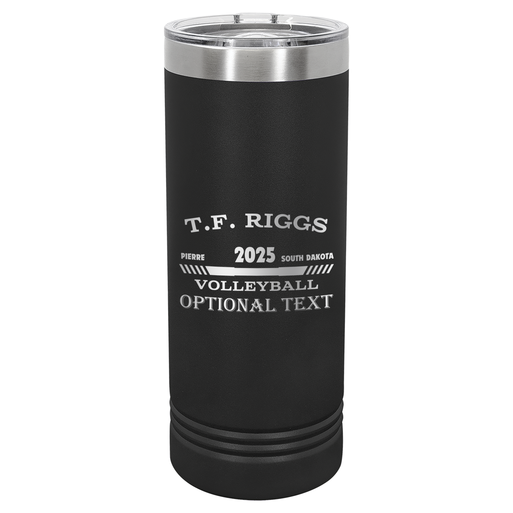 T.F. Riggs Volleyball 22 oz Skinny Tumbler