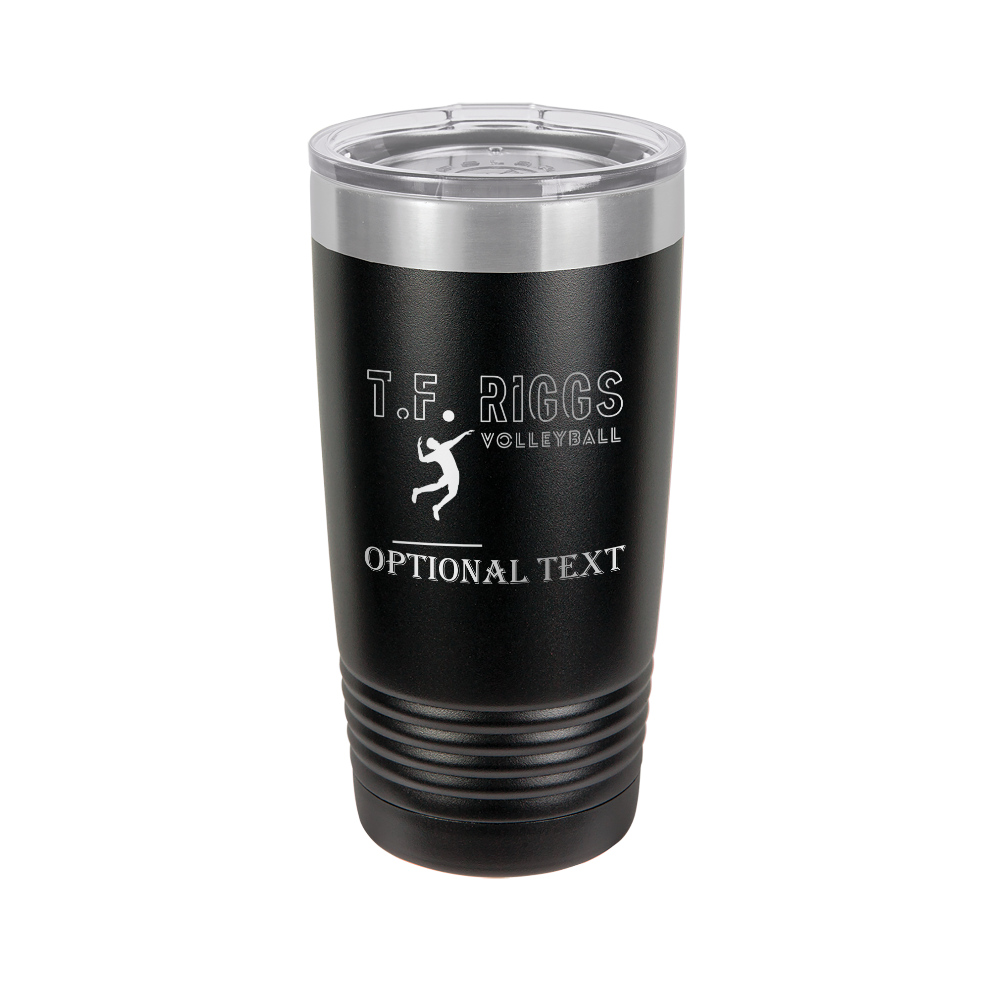 T.F. Riggs Volleyball Fan Gift, 20 oz Ringneck Tumbler