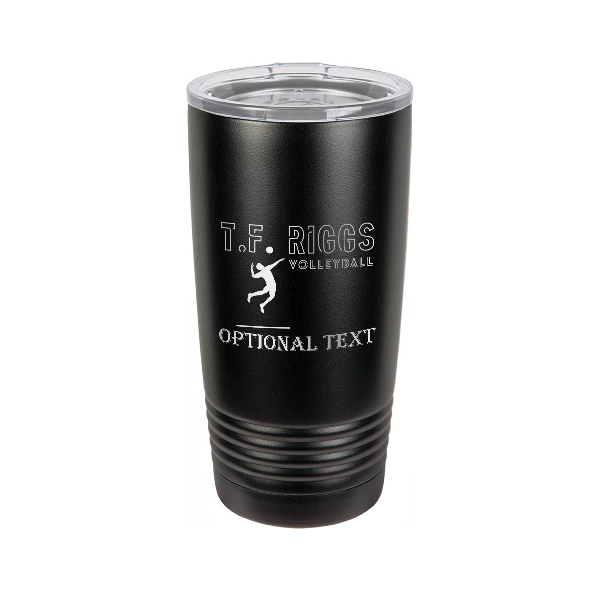 T.F. Riggs Volleyball Fan Gift, 20 oz Ringneck Tumbler