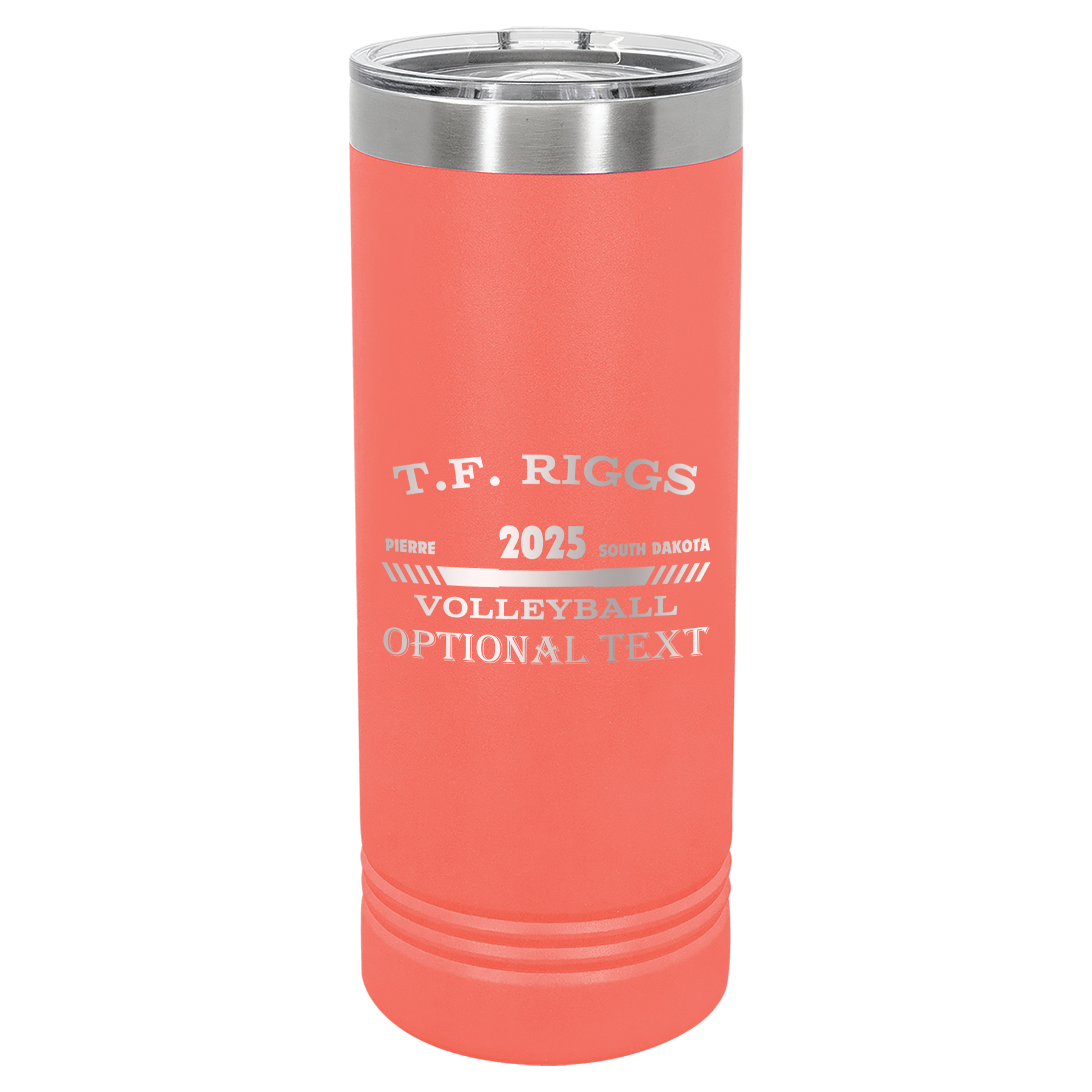 T.F. Riggs Volleyball 22 oz Skinny Tumbler