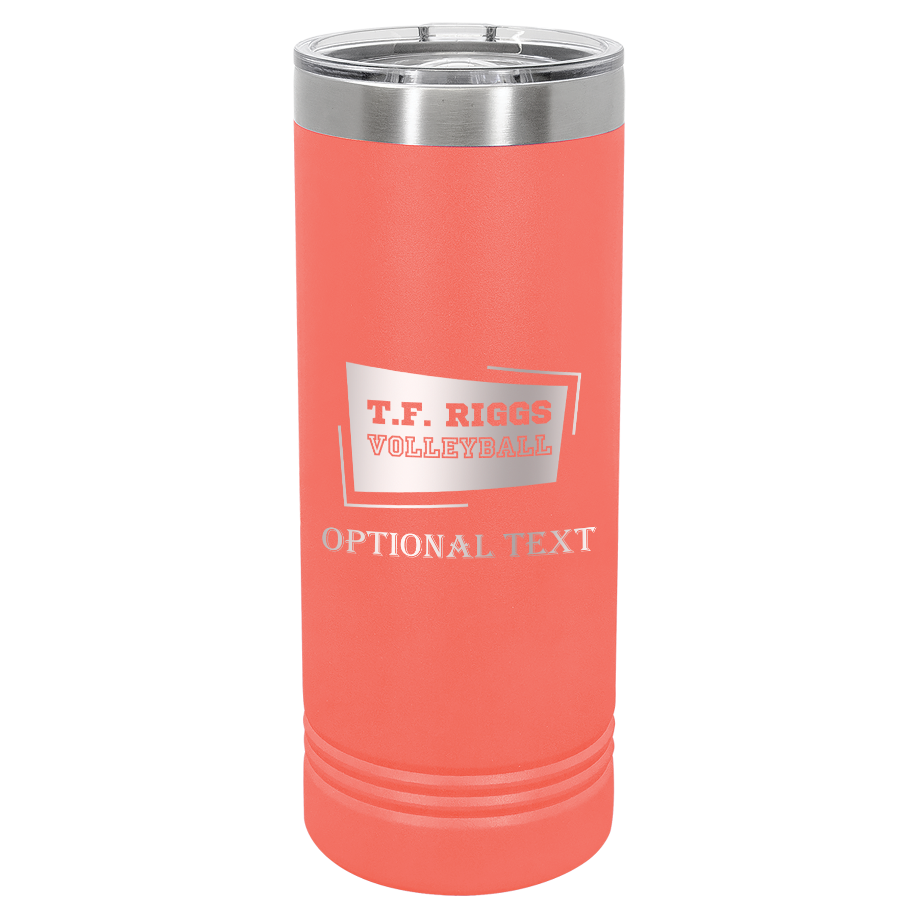 T.F. Riggs Volleyball 22 oz Skinny Tumbler, Student Gift
