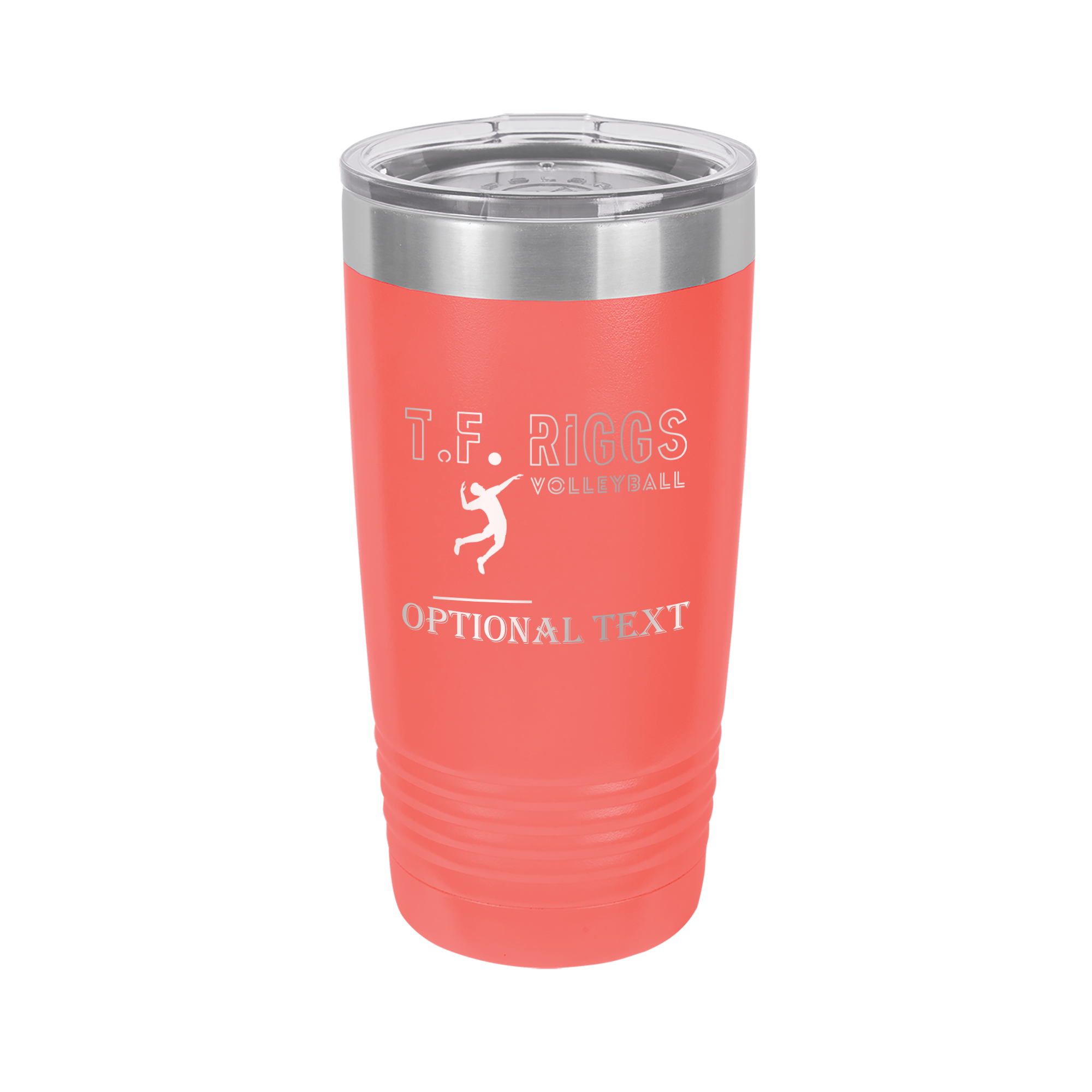 T.F. Riggs Volleyball Fan Gift, 20 oz Ringneck Tumbler