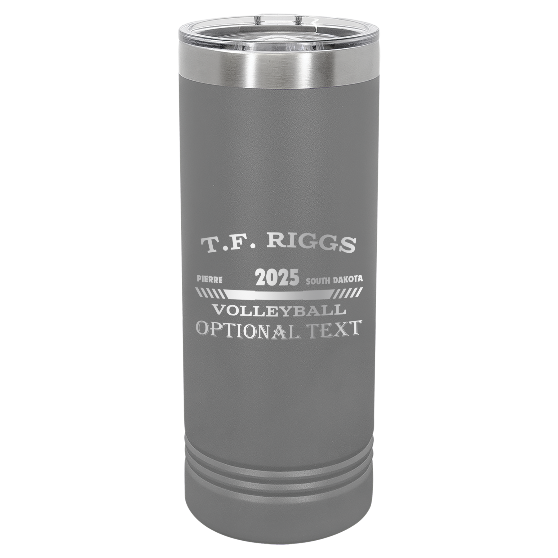 T.F. Riggs Volleyball 22 oz Skinny Tumbler