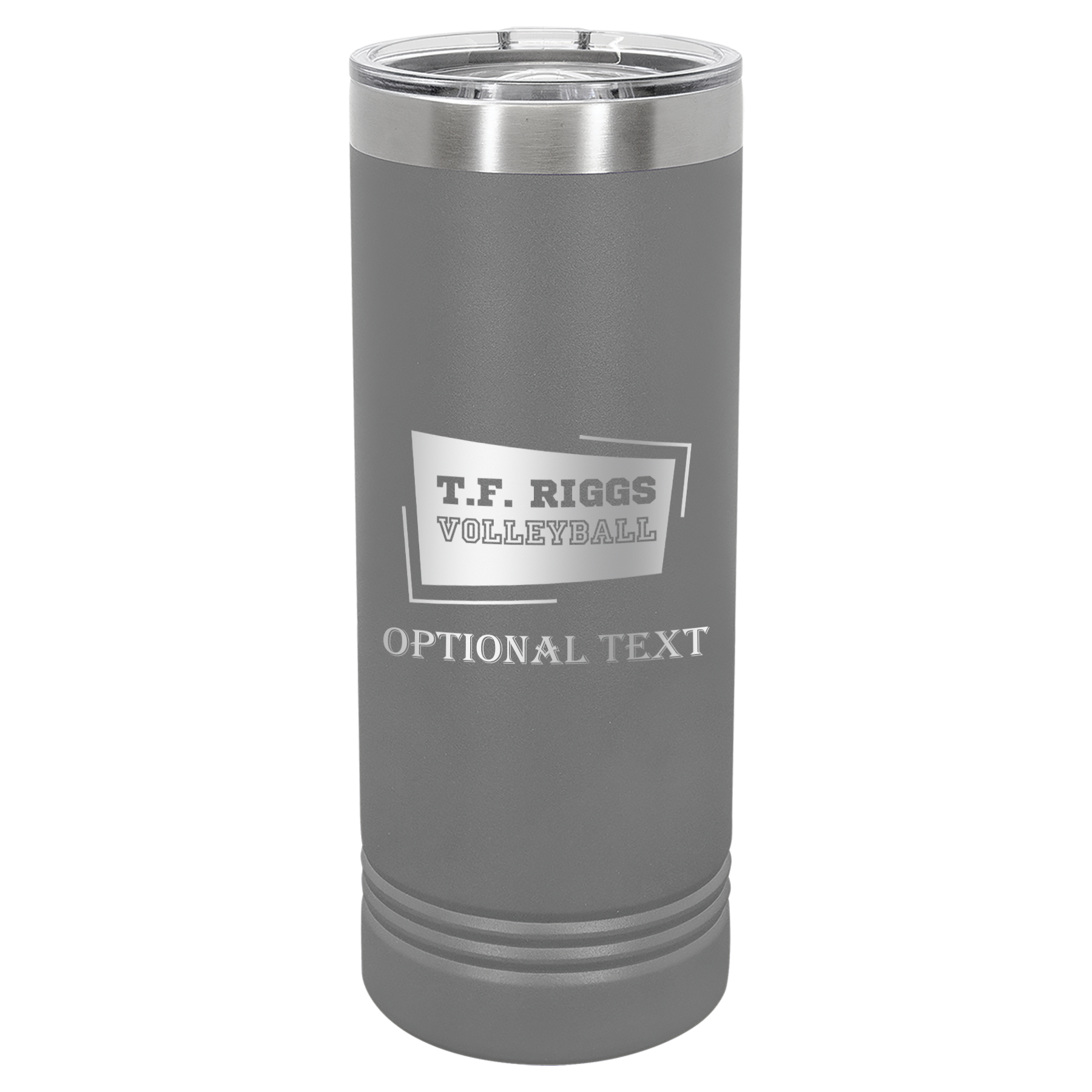 T.F. Riggs Volleyball 22 oz Skinny Tumbler, Student Gift