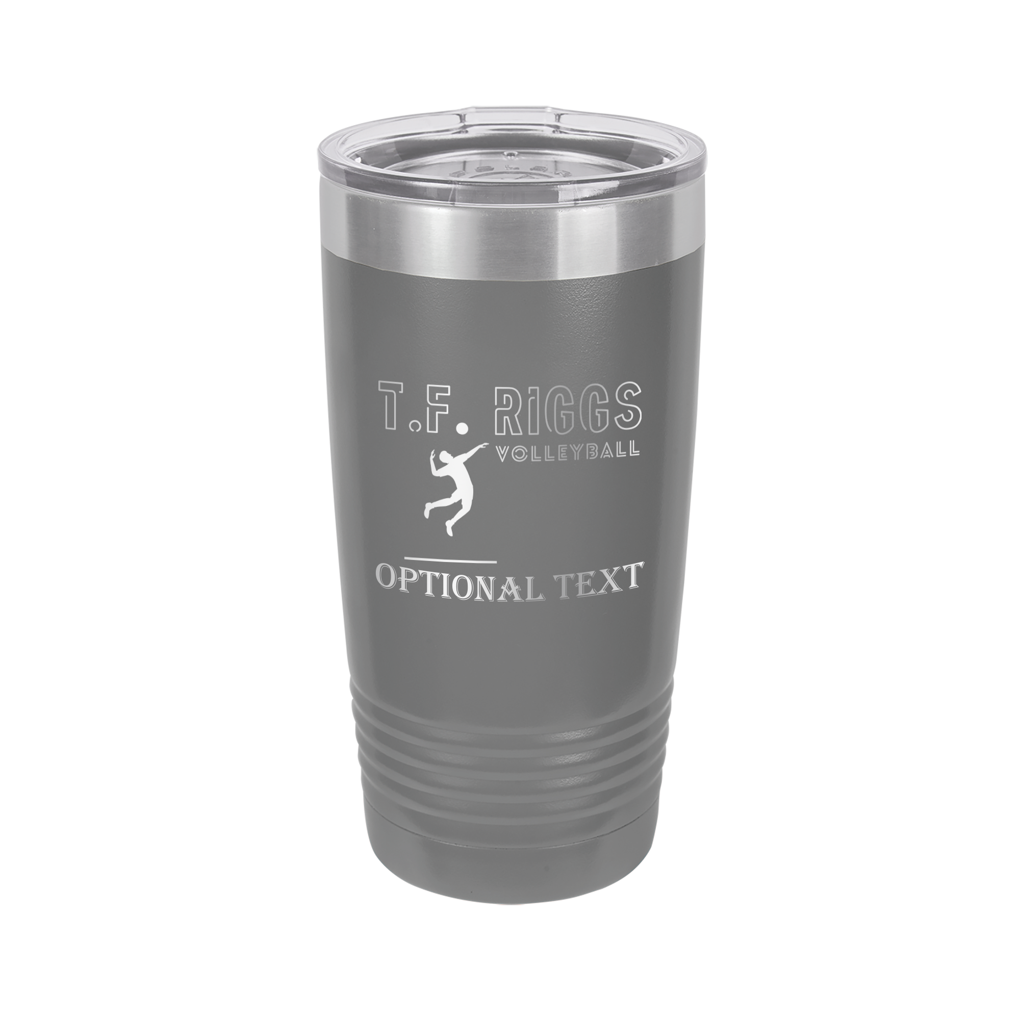 T.F. Riggs Volleyball Fan Gift, 20 oz Ringneck Tumbler