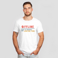 offline enjoy my presence for limited time white shirt - colored