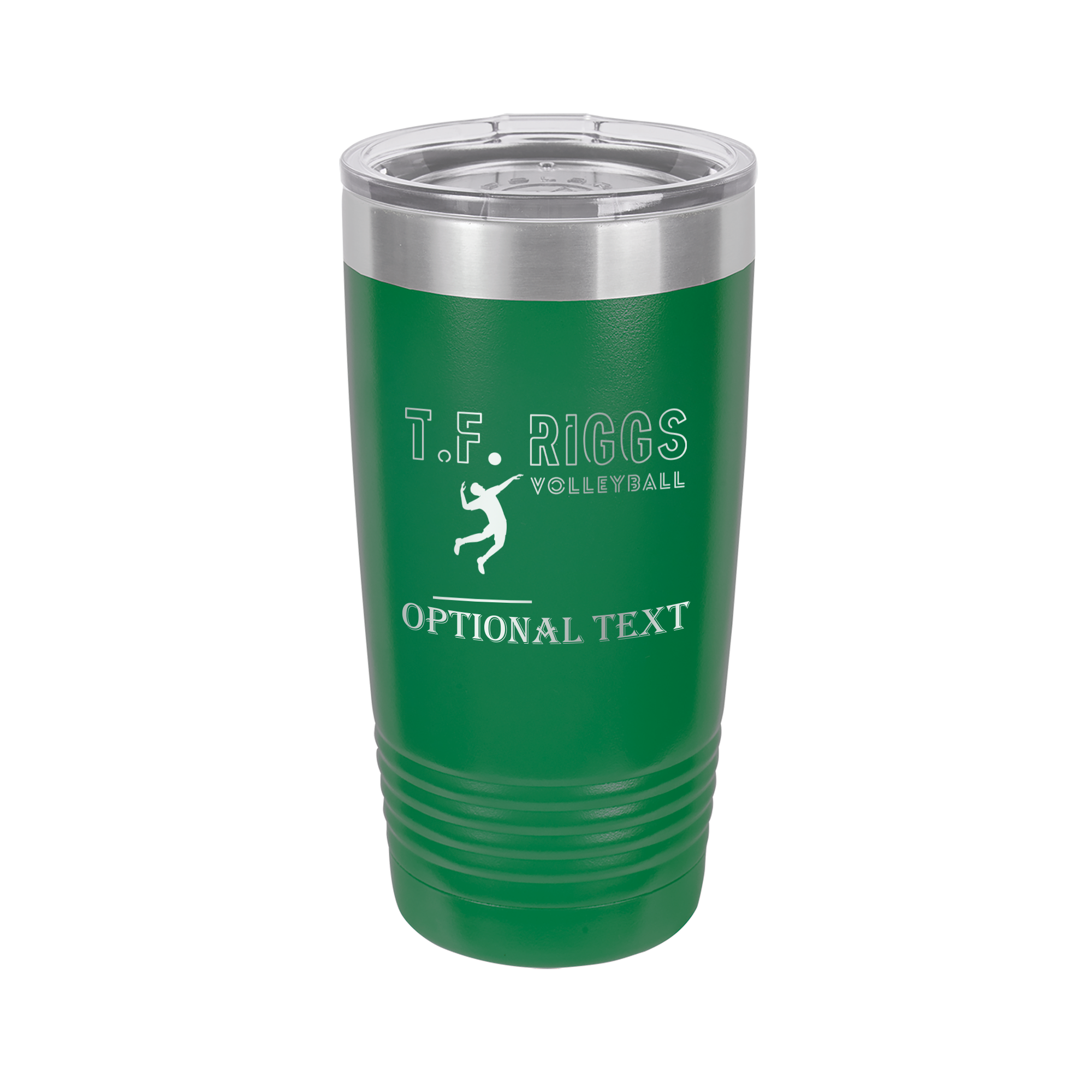 T.F. Riggs Volleyball Fan Gift, 20 oz Ringneck Tumbler