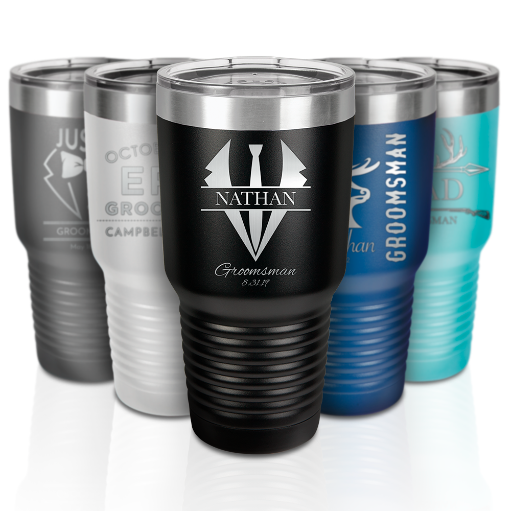 Custom Engraved Bachelor Party Tumblers - Personalized Gifts & Favors for Bachelor Party and Weddings