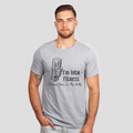 fitness beer belly gray shirt