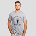 fitness beer in my belly gray shirt