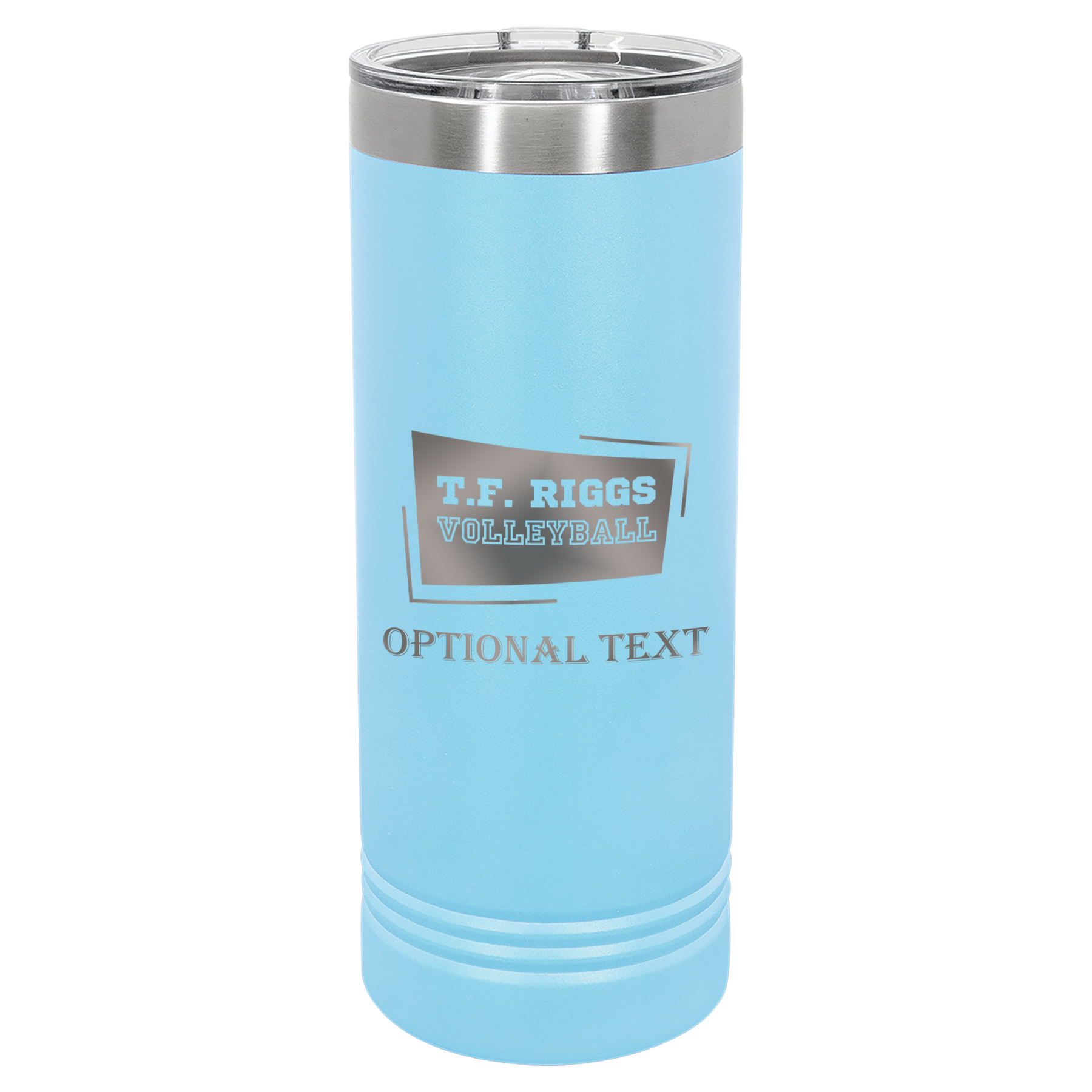 T.F. Riggs Volleyball 22 oz Skinny Tumbler, Student Gift