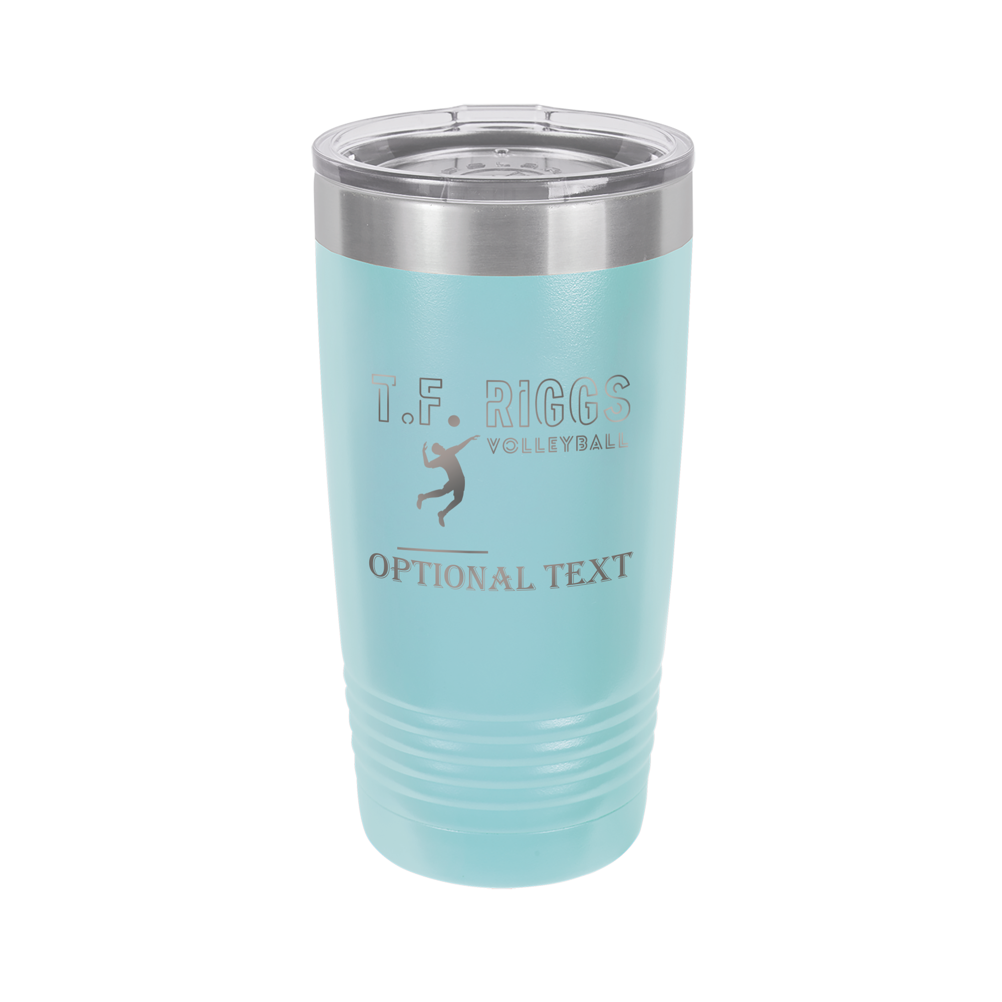 T.F. Riggs Volleyball Fan Gift, 20 oz Ringneck Tumbler
