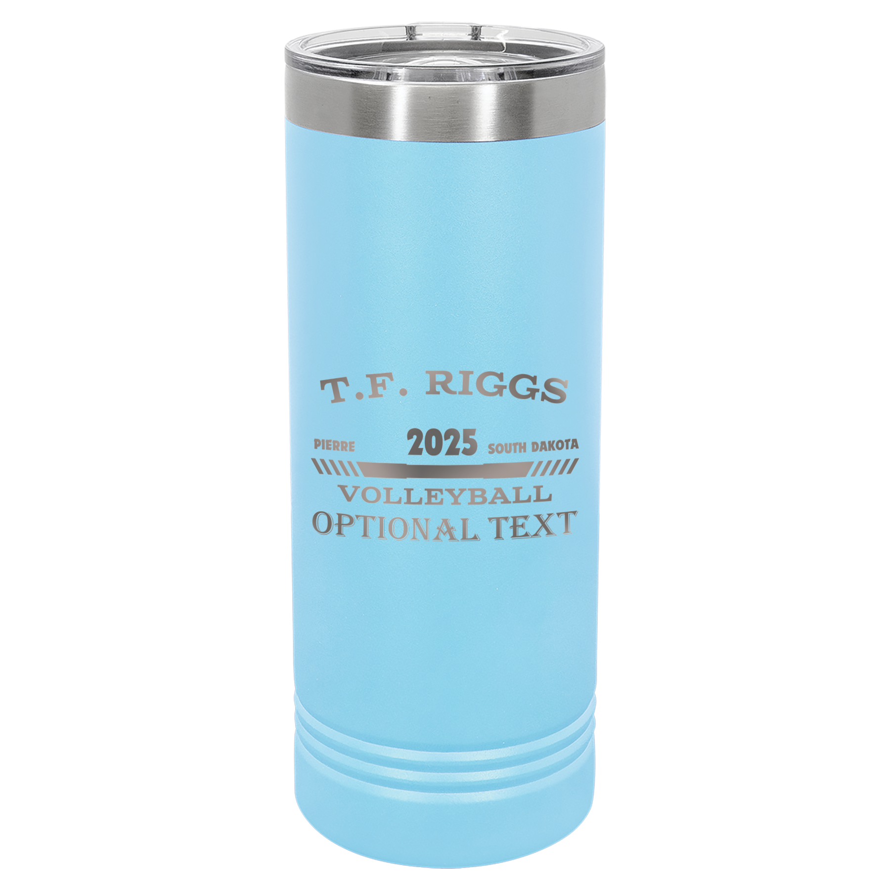 T.F. Riggs Volleyball 22 oz Skinny Tumbler