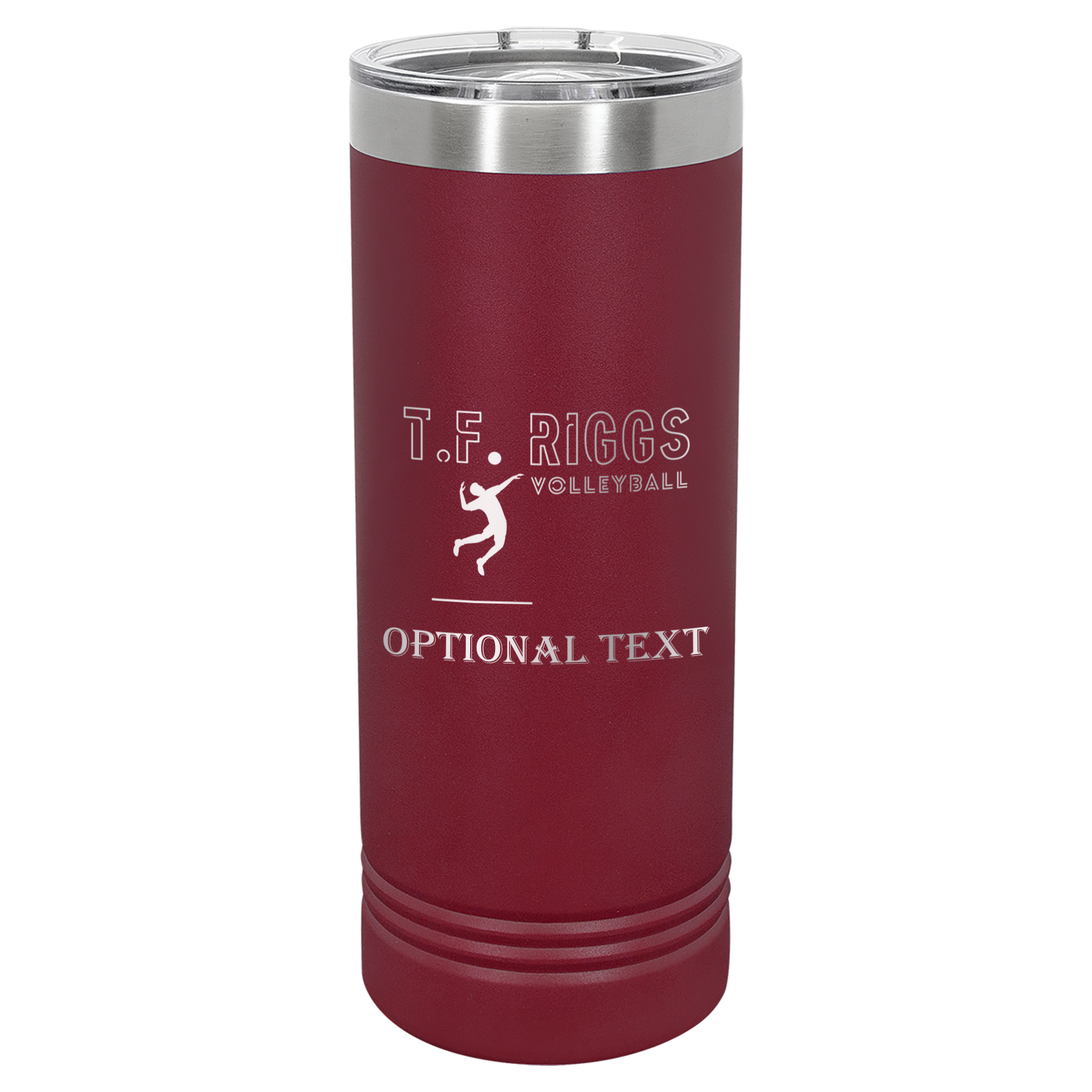 T.F. Riggs Volleyball Family Gift, 22 oz Skinny Tumbler