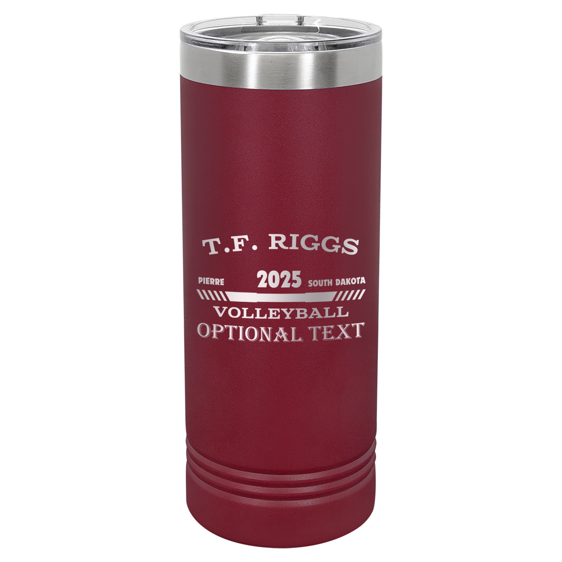 T.F. Riggs Volleyball 22 oz Skinny Tumbler