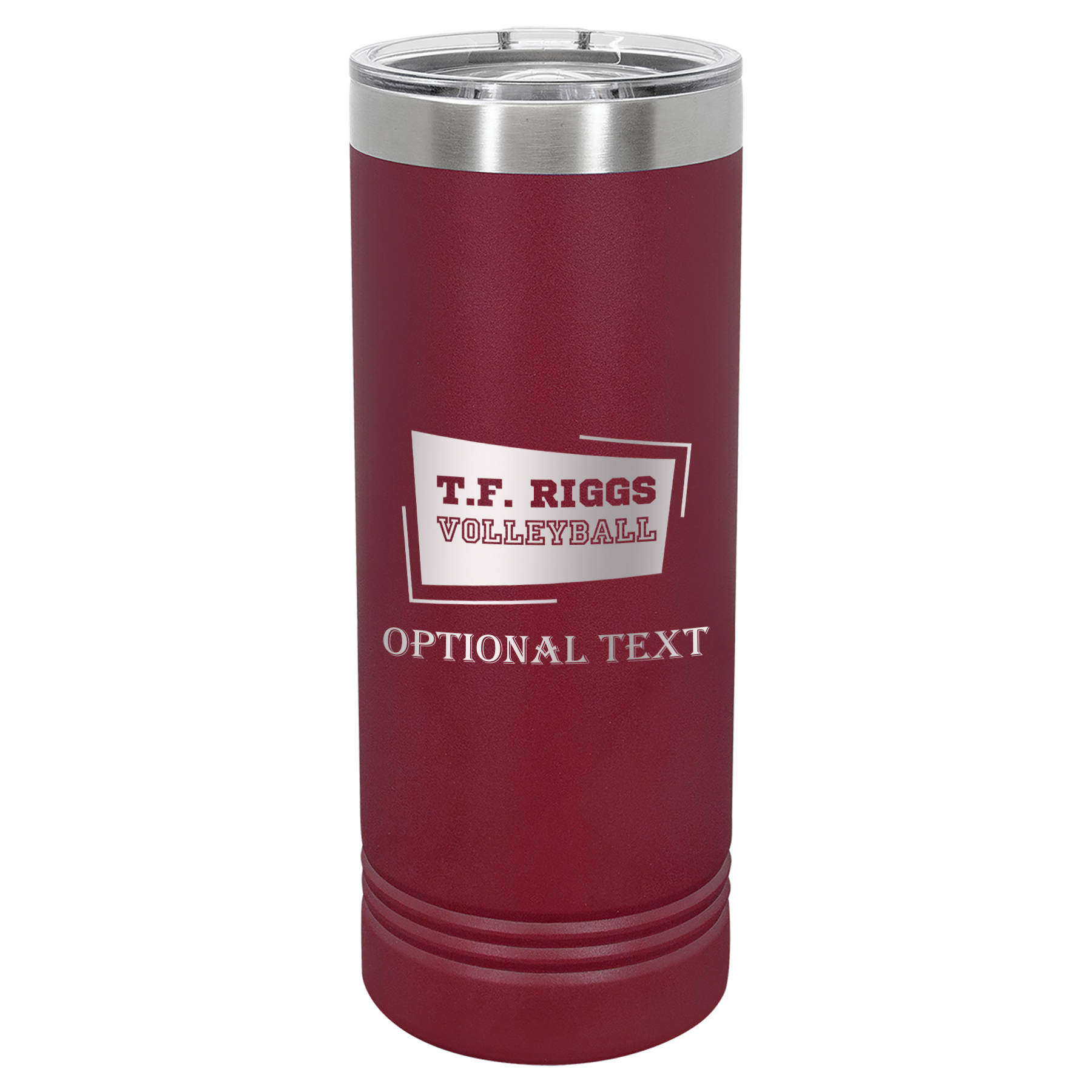 T.F. Riggs Volleyball 22 oz Skinny Tumbler, Student Gift