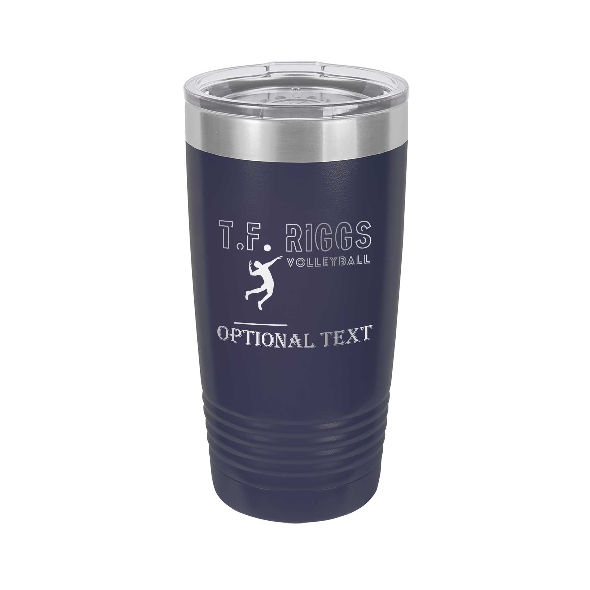 T.F. Riggs Volleyball Fan Gift, 20 oz Ringneck Tumbler