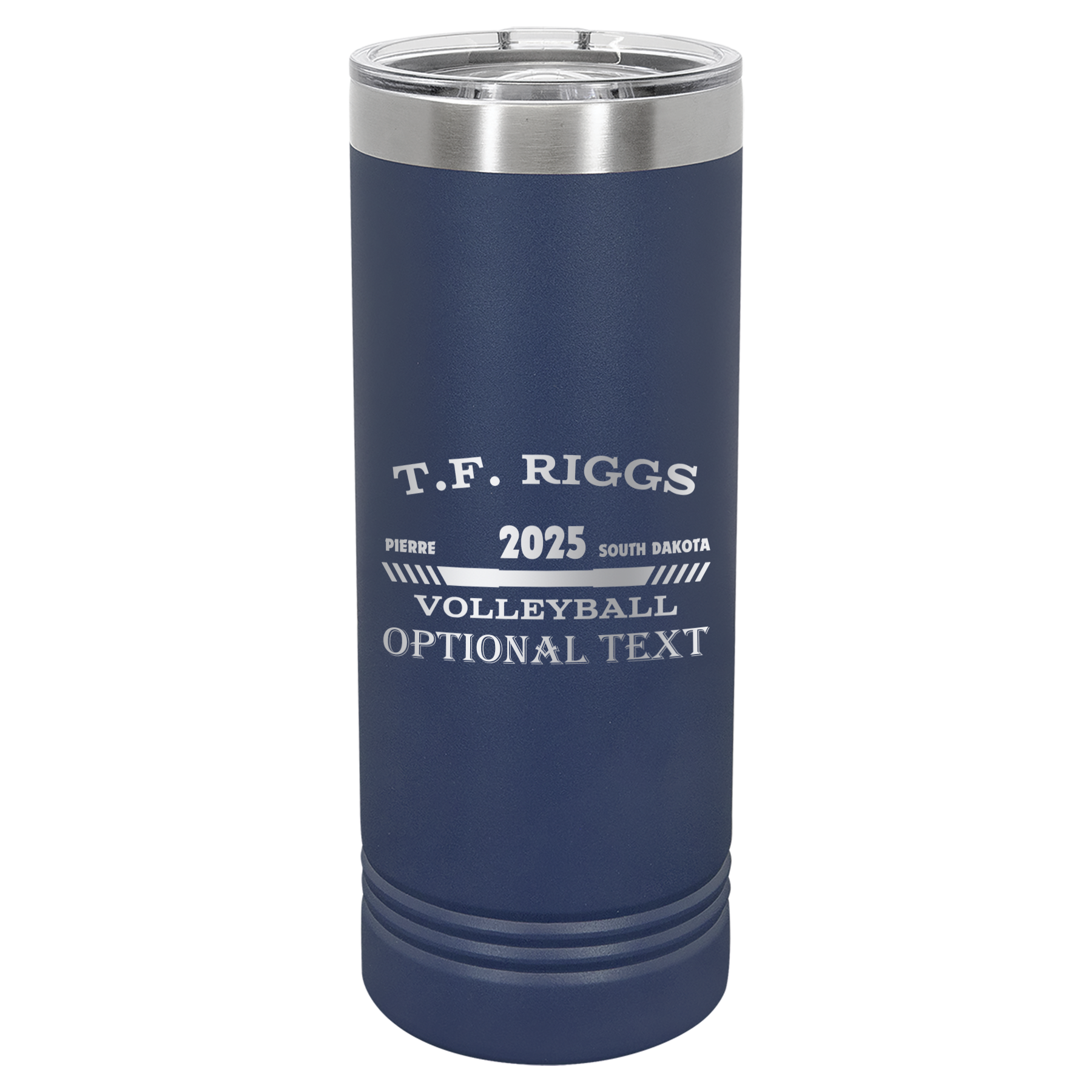 T.F. Riggs Volleyball 22 oz Skinny Tumbler