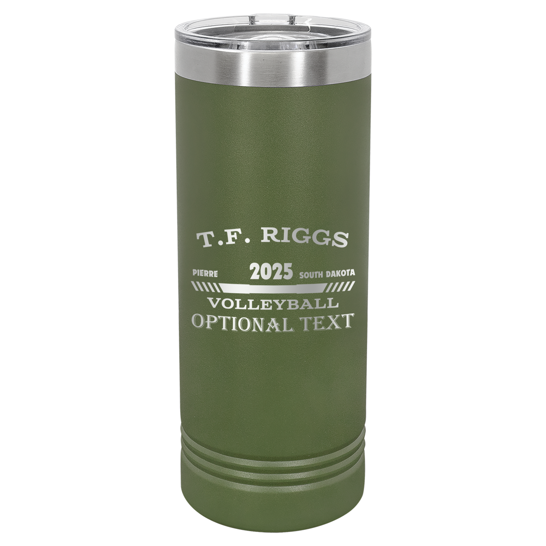 T.F. Riggs Volleyball 22 oz Skinny Tumbler