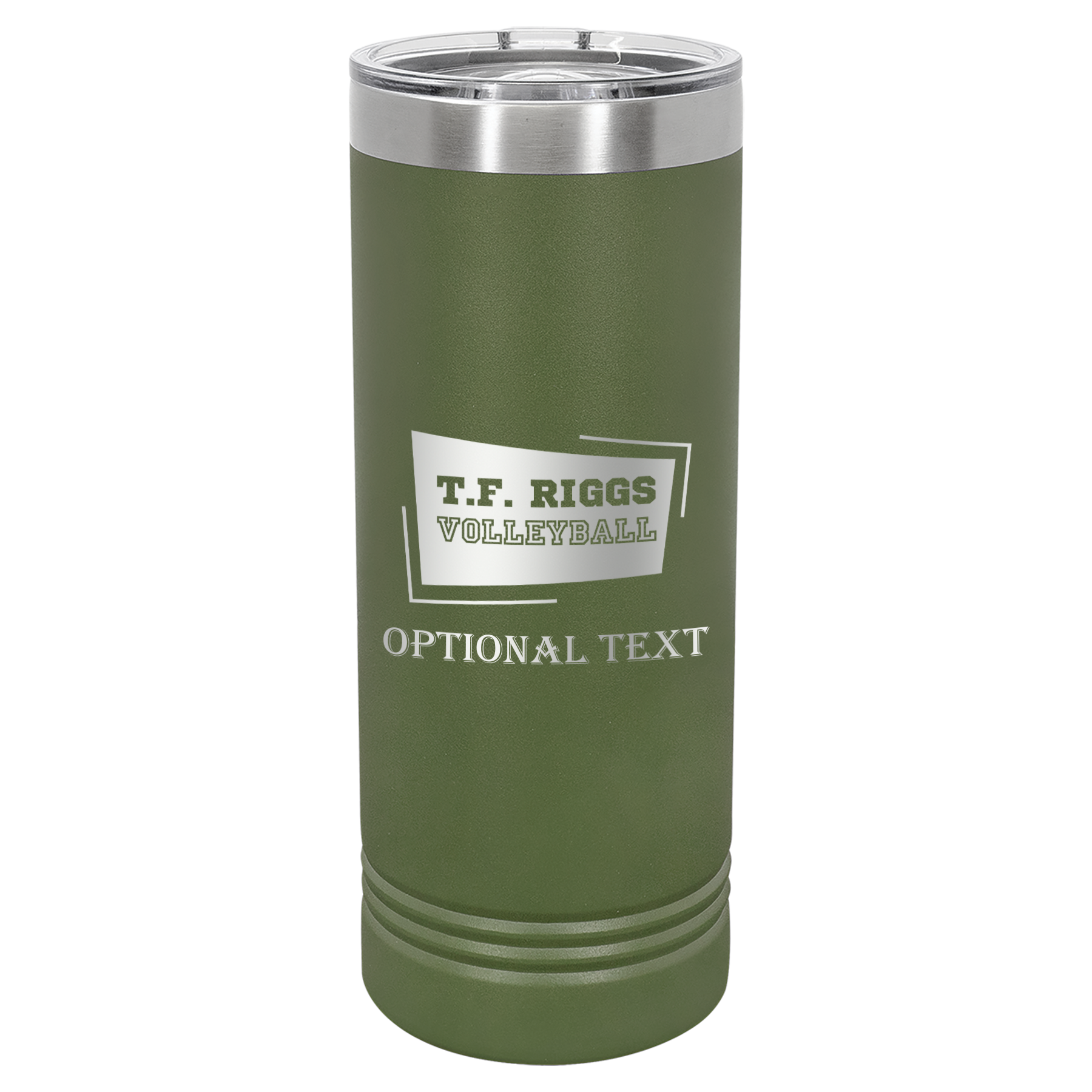 T.F. Riggs Volleyball 22 oz Skinny Tumbler, Student Gift