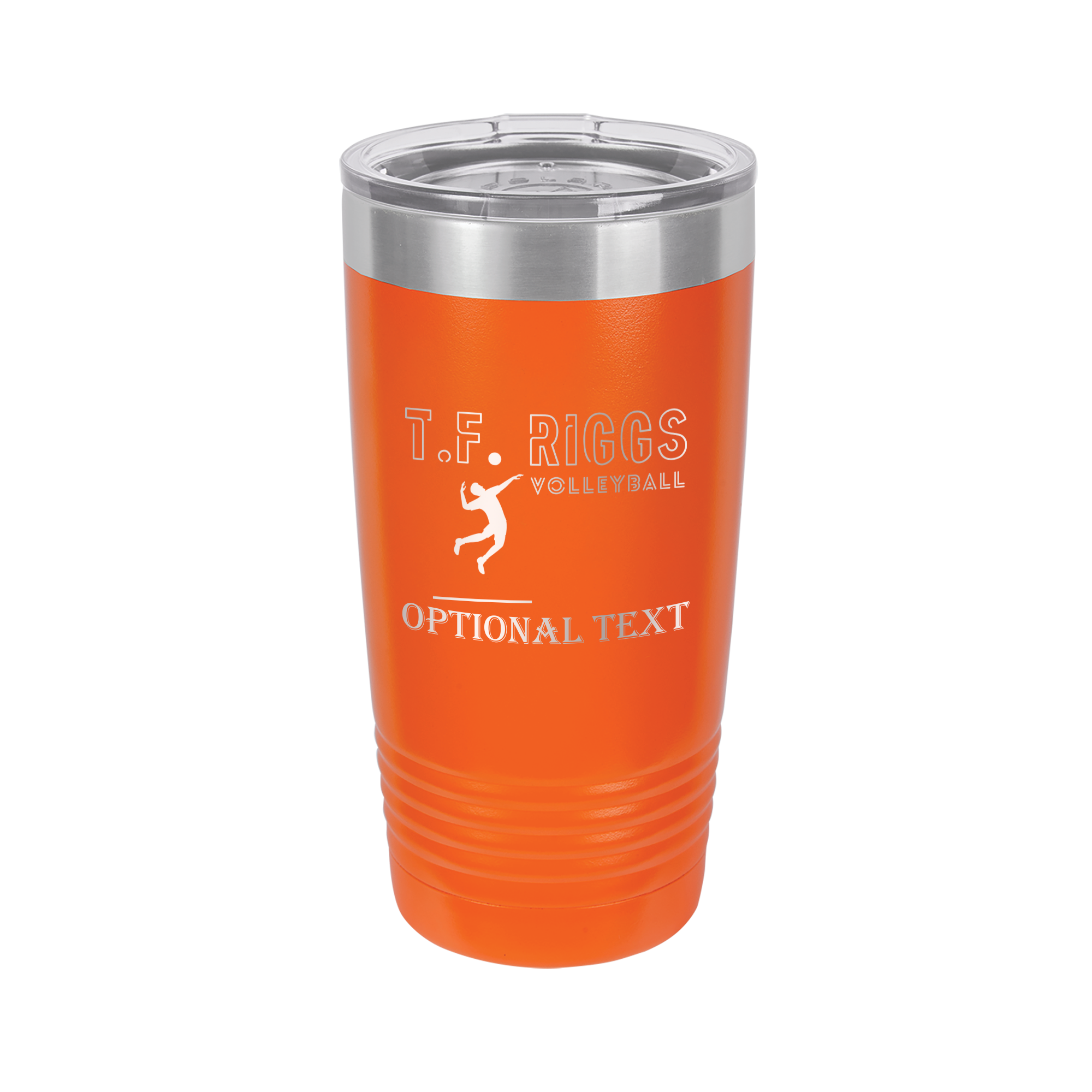 T.F. Riggs Volleyball Fan Gift, 20 oz Ringneck Tumbler