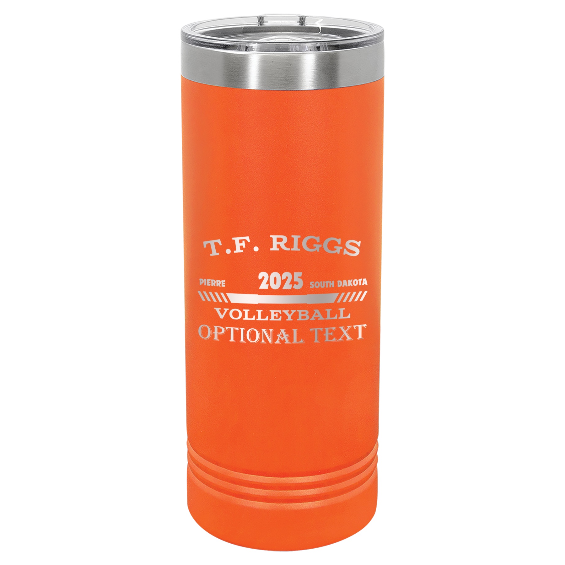 T.F. Riggs Volleyball 22 oz Skinny Tumbler