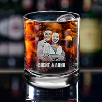 Thumbnail for Personalized Couple Round Glass