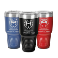 Thumbnail for Engraved Best Man Tumbler - Personalized Gift for Groomsmen | Bachelor Party Essential