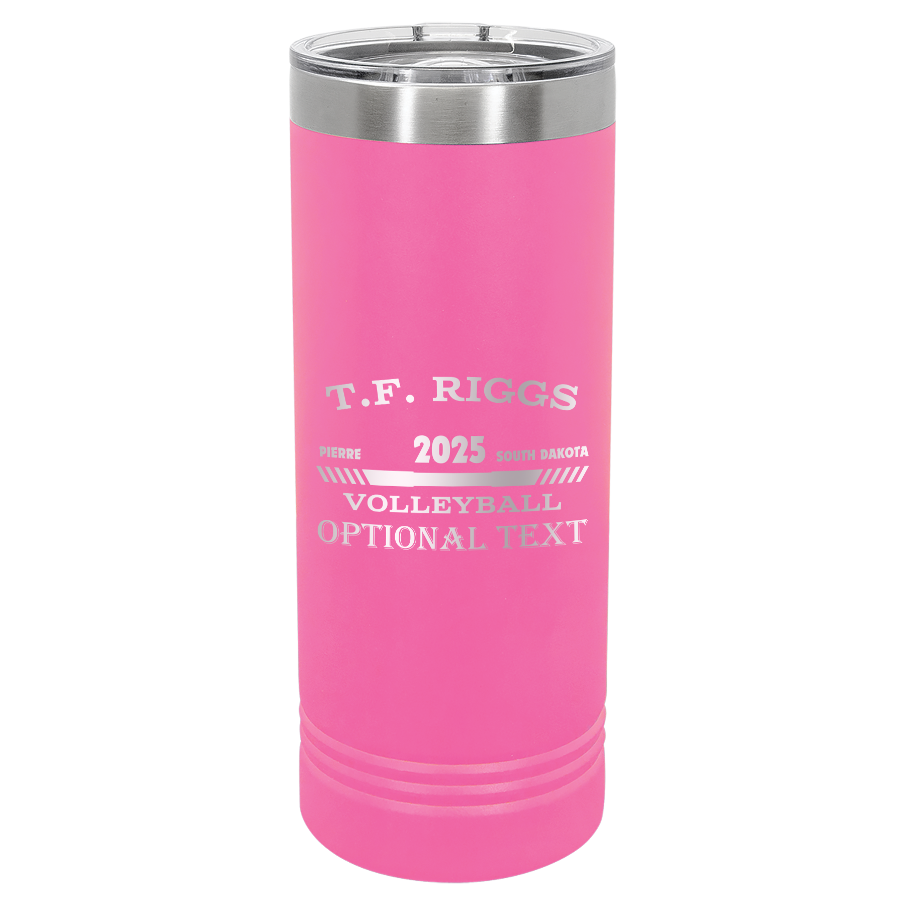 T.F. Riggs Volleyball 22 oz Skinny Tumbler
