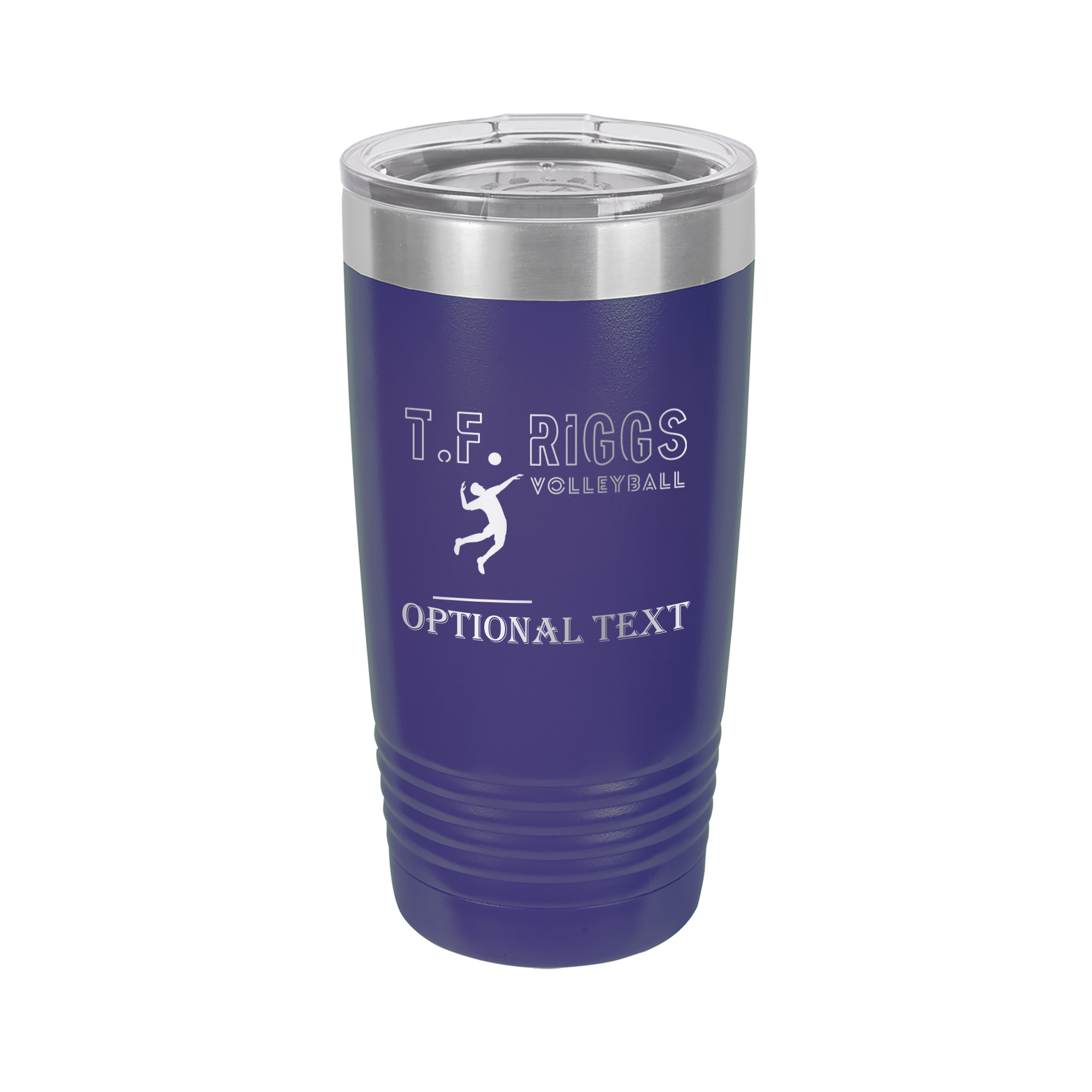 T.F. Riggs Volleyball Fan Gift, 20 oz Ringneck Tumbler