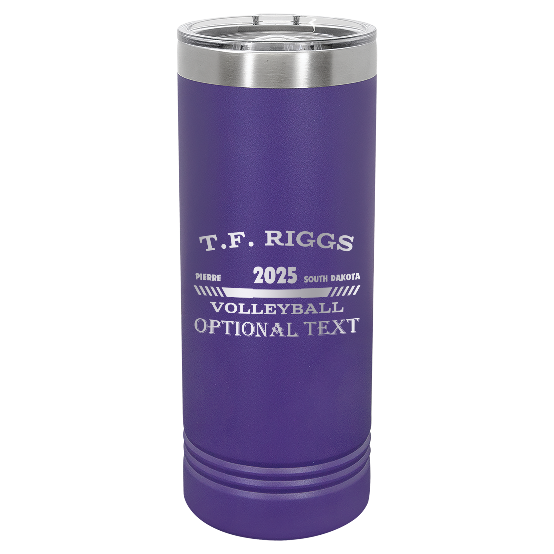T.F. Riggs Volleyball 22 oz Skinny Tumbler