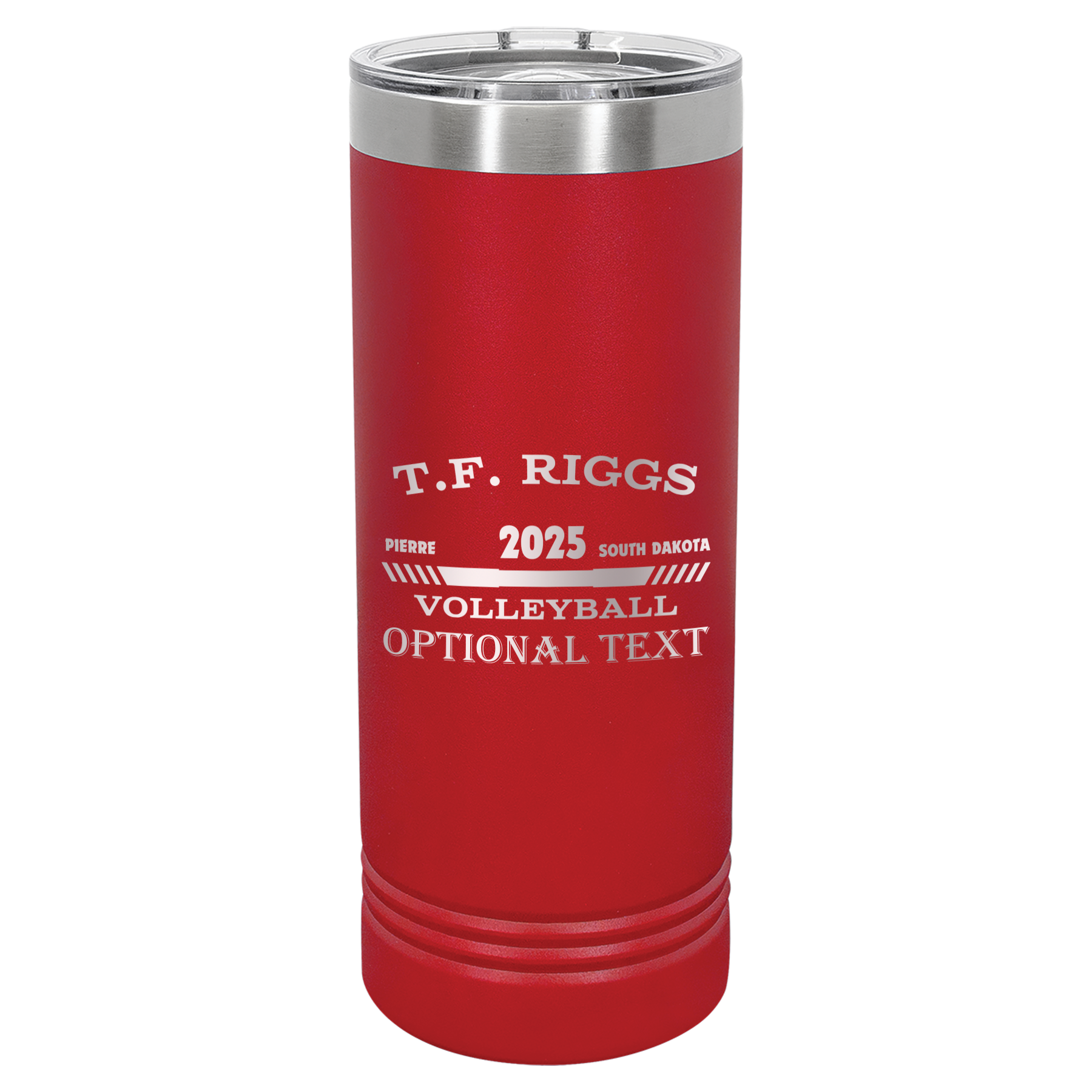 T.F. Riggs Volleyball 22 oz Skinny Tumbler