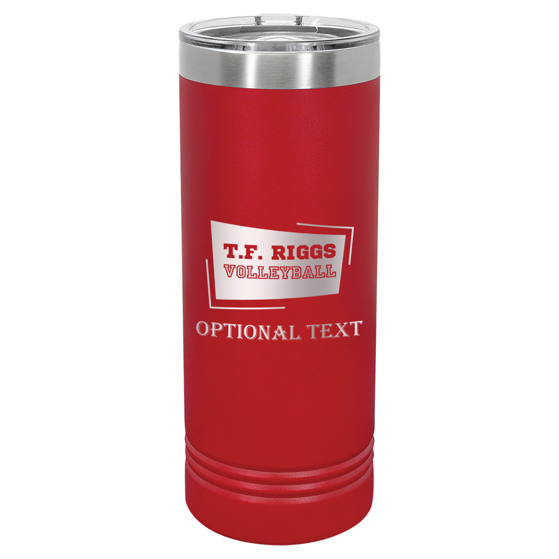 T.F. Riggs Volleyball 22 oz Skinny Tumbler, Student Gift