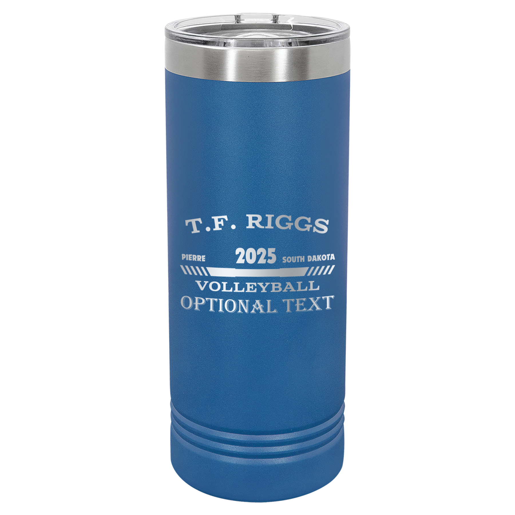 T.F. Riggs Volleyball 22 oz Skinny Tumbler