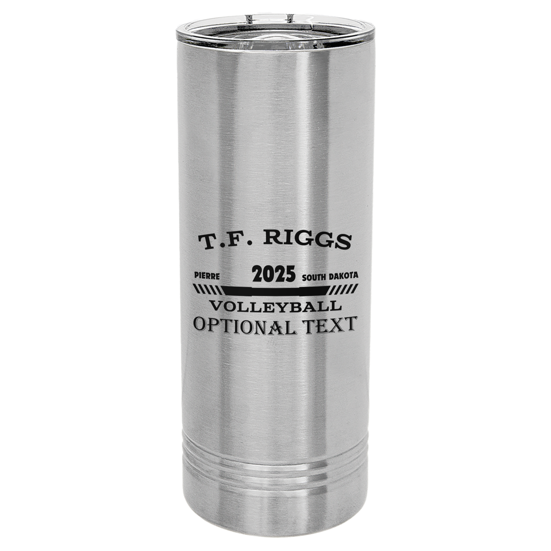 T.F. Riggs Volleyball 22 oz Skinny Tumbler