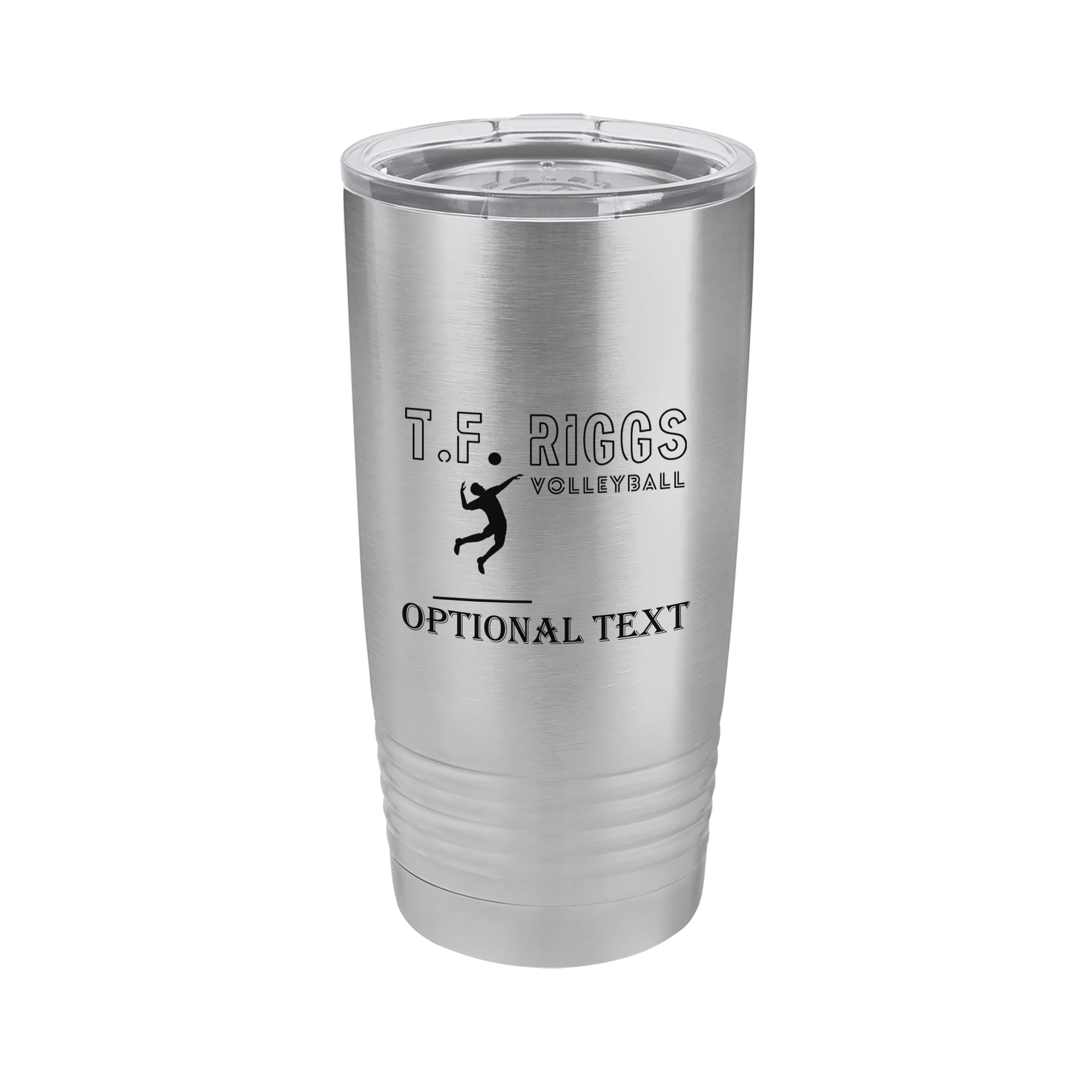 T.F. Riggs Volleyball Fan Gift, 20 oz Ringneck Tumbler