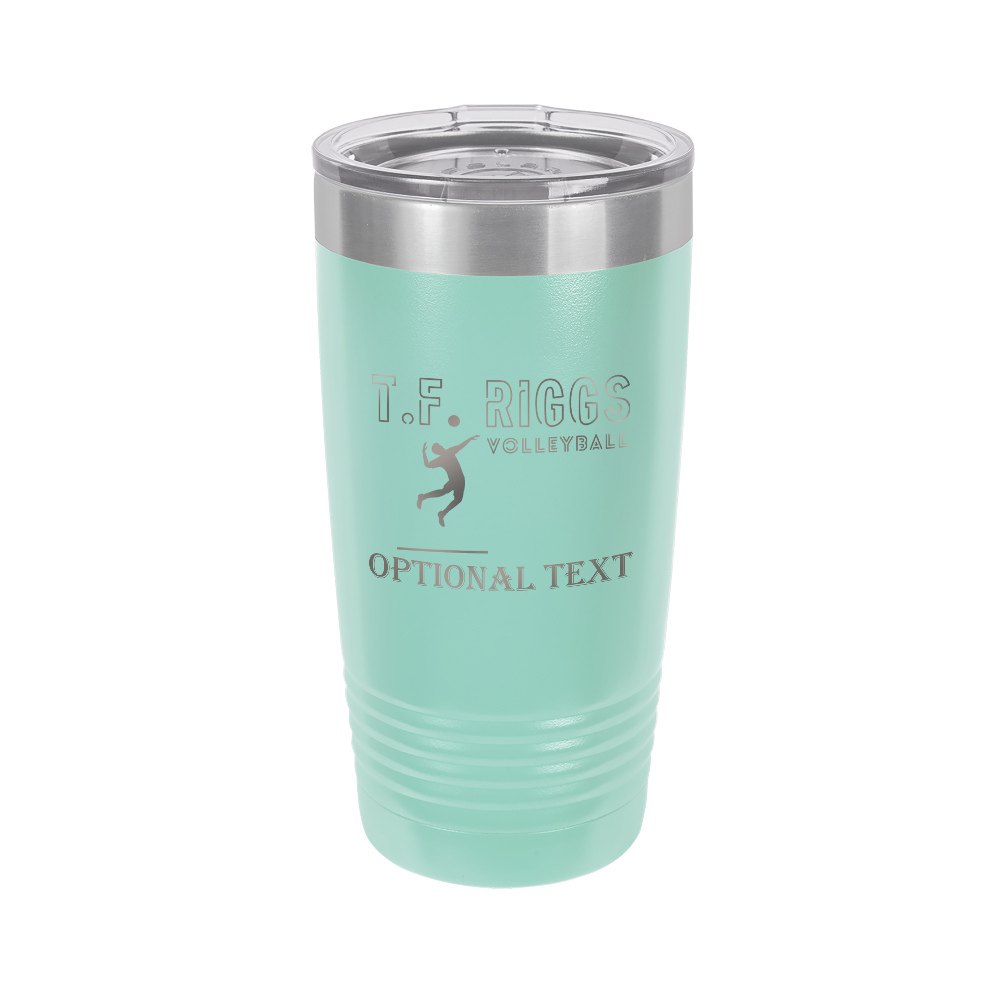 T.F. Riggs Volleyball Fan Gift, 20 oz Ringneck Tumbler