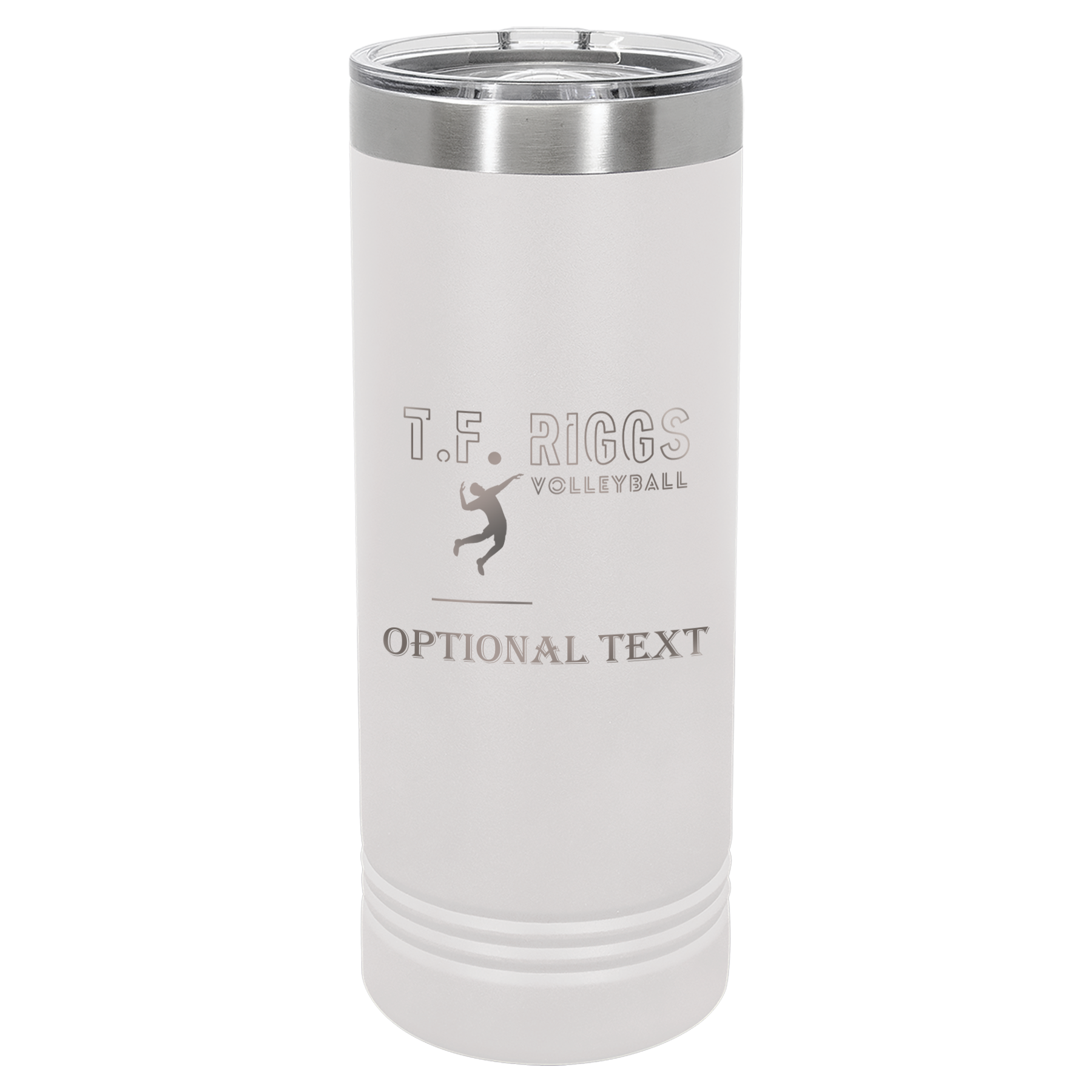 T.F. Riggs Volleyball Family Gift, 22 oz Skinny Tumbler