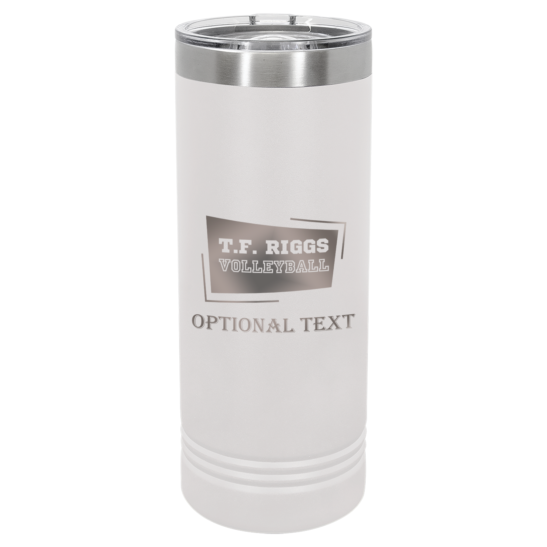 T.F. Riggs Volleyball 22 oz Skinny Tumbler, Student Gift