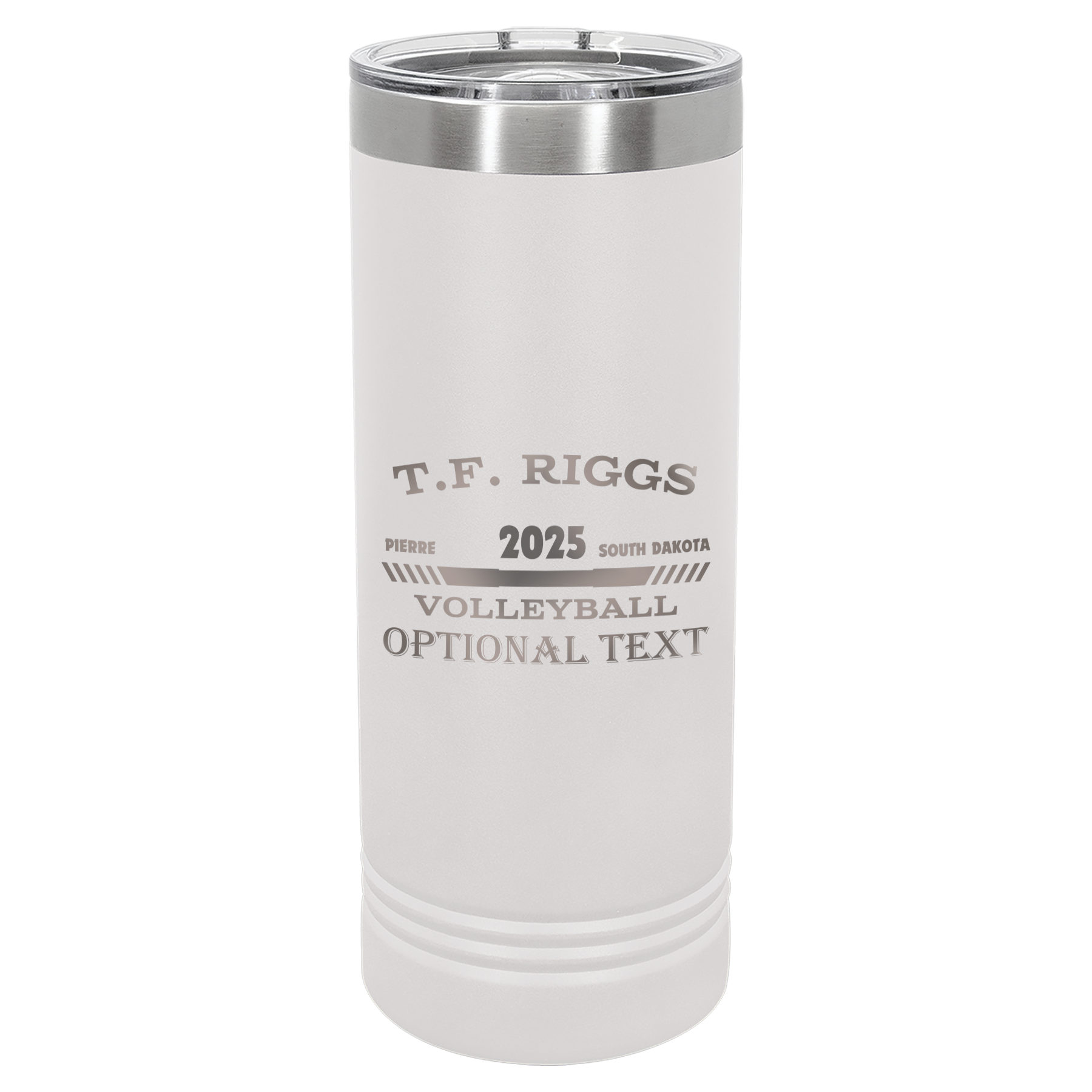 T.F. Riggs Volleyball 22 oz Skinny Tumbler