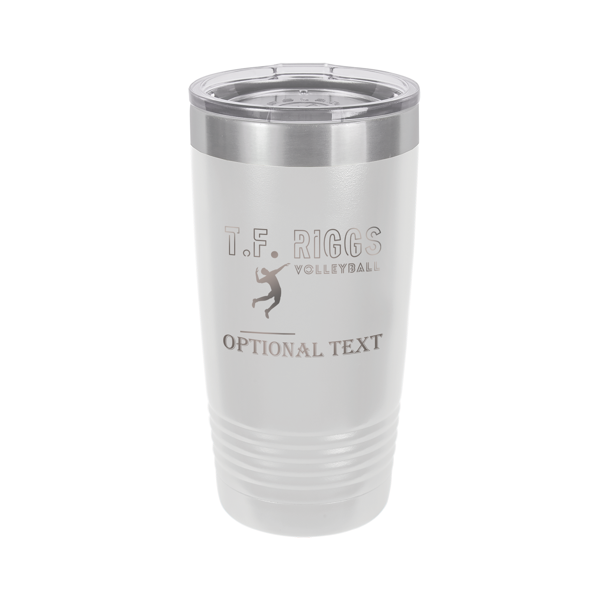 T.F. Riggs Volleyball Fan Gift, 20 oz Ringneck Tumbler