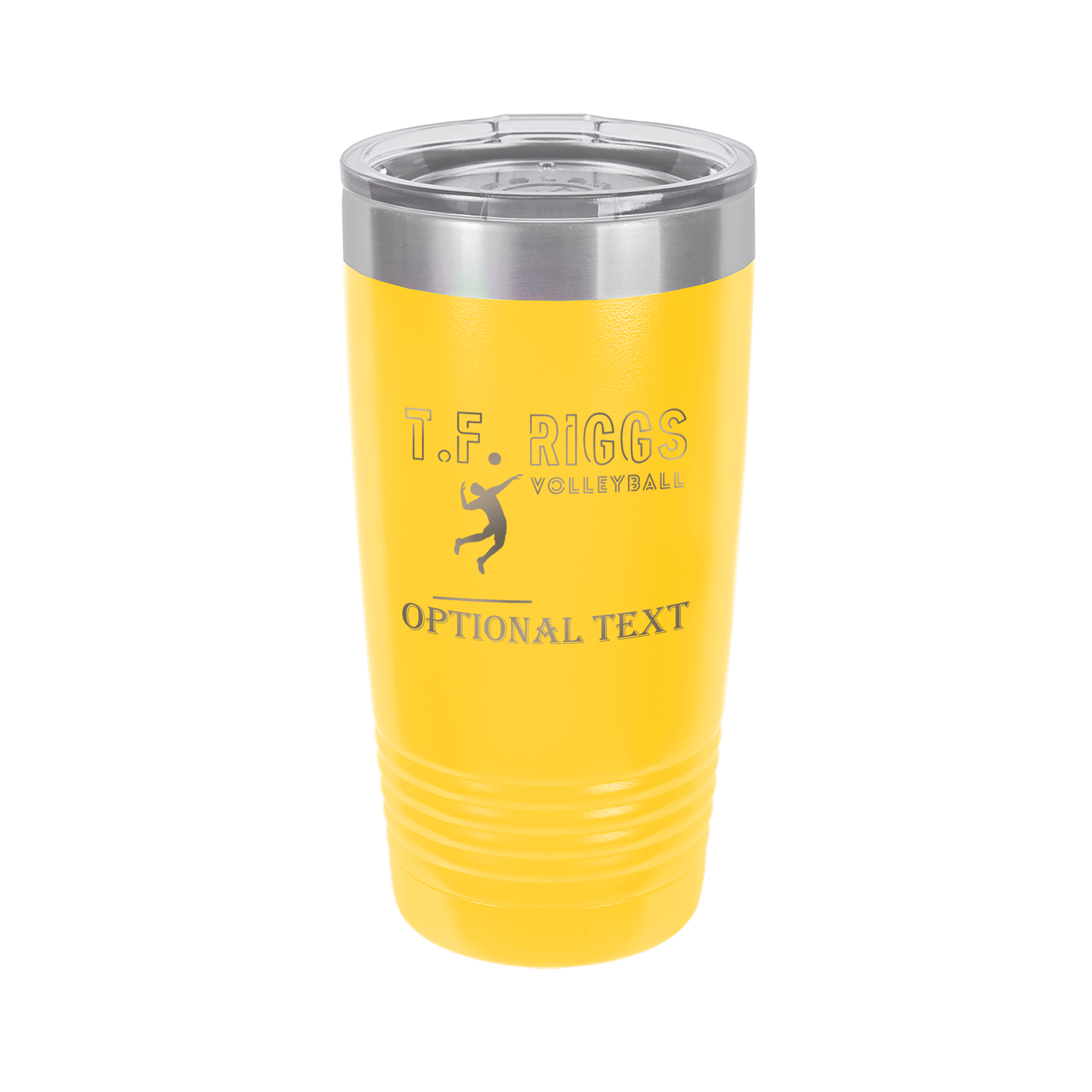 T.F. Riggs Volleyball Fan Gift, 20 oz Ringneck Tumbler