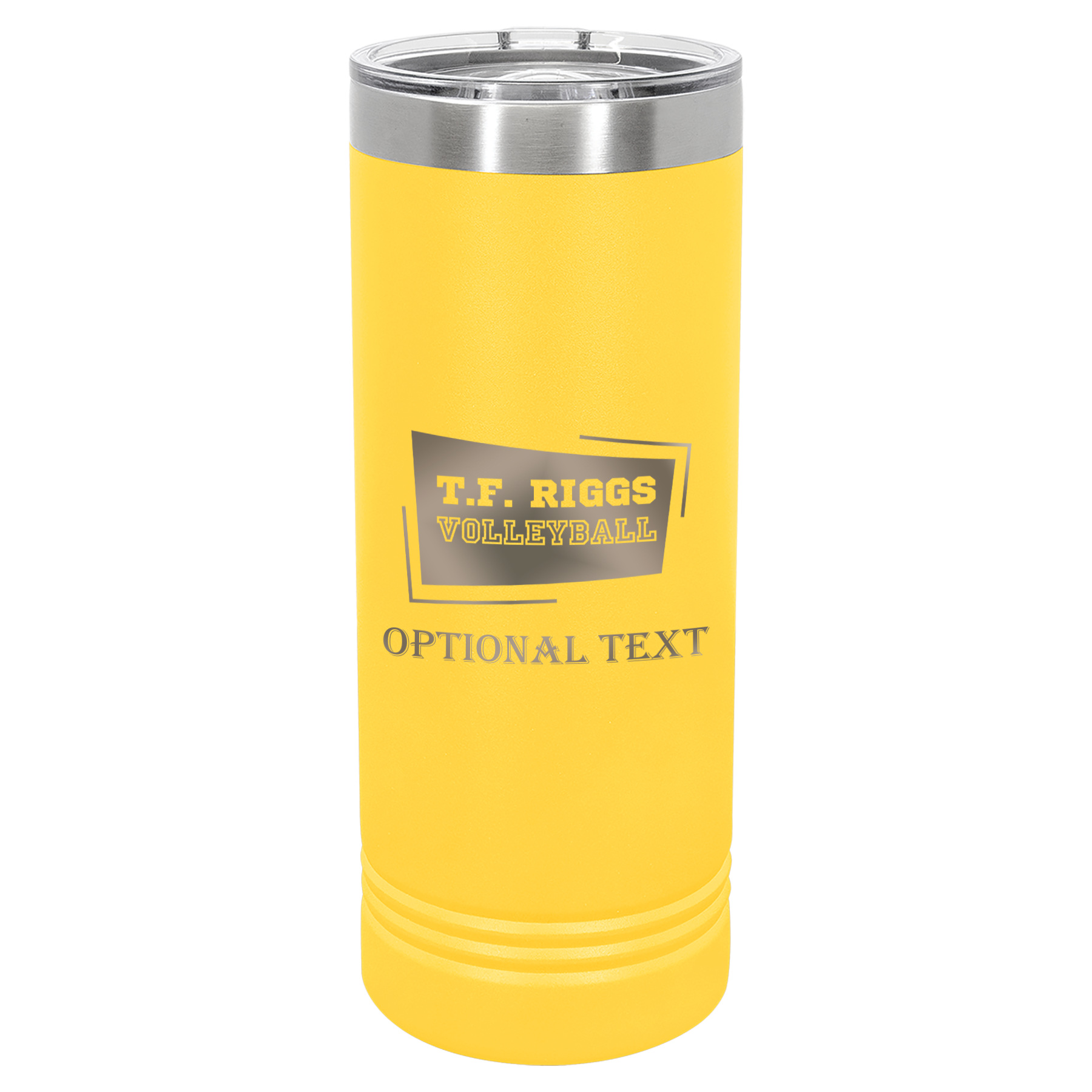 T.F. Riggs Volleyball 22 oz Skinny Tumbler, Student Gift