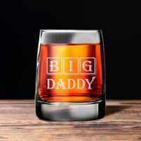Thumbnail for Old Fashioned 12 oz Whiskey Glass - Dad's Gift Personalized Drink Broquet Big Daddy 
