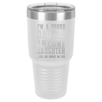 Thumbnail for I'm a Proud Dad 30oz Ringneck Tumbler