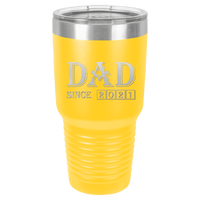 Thumbnail for Dad Since [Year] 30oz Ringneck Tumbler