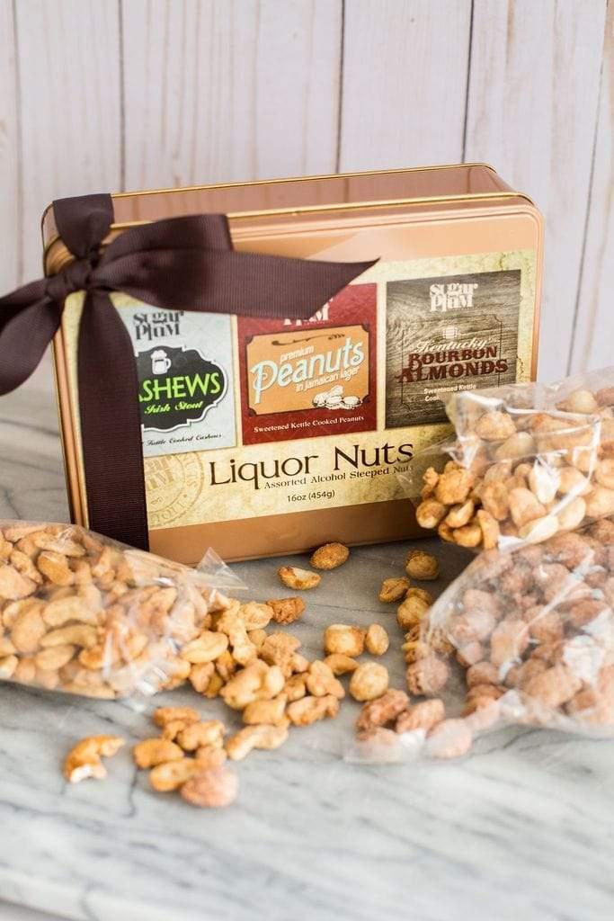 Liquor Nuts Tin Gift Set Snack Broquet 