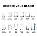 Bulletproof Humor Drinking Glass