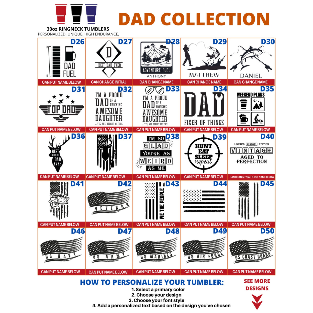 Custom Tumbler Gifts For Men