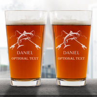 Thumbnail for Personalized Fishing Pint Glass